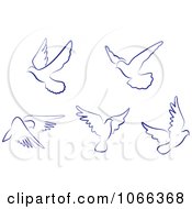 Poster, Art Print Of Flying Doves 1