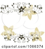 Clipart Floral Vine Background Royalty Free Vector Illustration