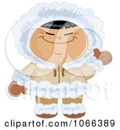 Waving Eskimo Child