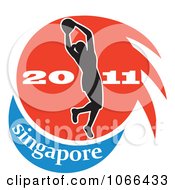 Poster, Art Print Of 2011 Singapore Netball Player