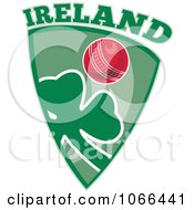 Clipart Ireland Cricket Shield 1 Royalty Free Vector Illustration