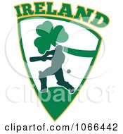 Poster, Art Print Of Ireland Cricket Batsman Shield