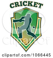 Poster, Art Print Of Cricket Batsman Shield