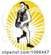 Poster, Art Print Of Netball Player Logo