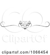 Clipart Ornate Swirl Rule Border 3 Royalty Free Vector Illustration