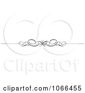 Clipart Ornate Swirl Rule Border 1 Royalty Free Vector Illustration