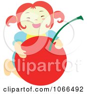 Clipart Irish Girl With A Cherry 5 Royalty Free Vector Illustration by Cherie Reve