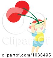 Clipart Irish Girl With A Cherry 7 Royalty Free Vector Illustration by Cherie Reve