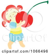 Poster, Art Print Of Irish Girl With A Cherry 2