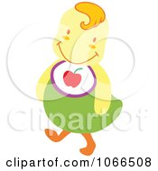 Poster, Art Print Of Chick Wearing A Bib