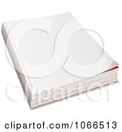 Clipart Blank Magazine Cover Royalty Free Vector Illustration
