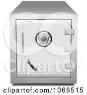 Poster, Art Print Of 3d Metal Safe Locked And Secured