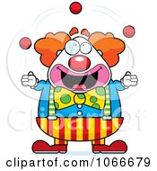 Poster, Art Print Of Pudgy Circus Clown Juggling