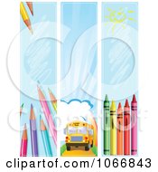 Poster, Art Print Of Back To School Vertical Website Banners