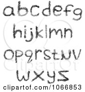 Poster, Art Print Of Black Scribbled Lowercase Letters