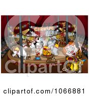 Clipart Circus Ring With Animals Royalty Free Illustration