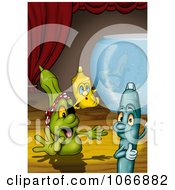 Clipart Markers On A Stage Royalty Free Illustration