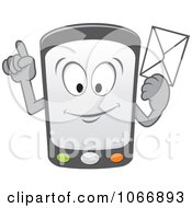 Poster, Art Print Of Cell Phone Character With A Message
