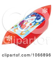 Poster, Art Print Of Red Foldable Santa Gift Box