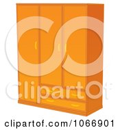 Clipart Wooden Armoire Royalty Free Illustration