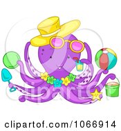 Summer Octopus With Beach Items