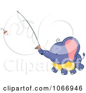 Poster, Art Print Of Fishing Elephant