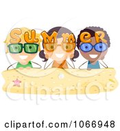 Poster, Art Print Of Summer Stick Kids With Sunglasses