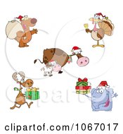 Poster, Art Print Of Christmas Animals