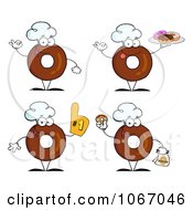 Clipart Chef Donuts Royalty Free Vector Illustration
