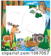 Clipart Forest Animal Frame 1 Royalty Free Vector Illustration