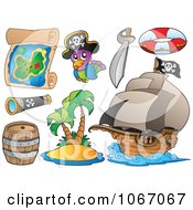 Poster, Art Print Of Pirate Items