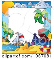 Poster, Art Print Of Summer Time Beach Frame