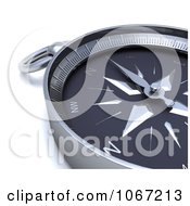 Clipart 3d Compass Closeup Royalty Free CGI Illustration