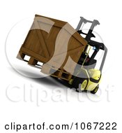 Poster, Art Print Of 3d Crate On A Forklift