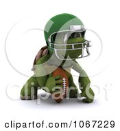 Poster, Art Print Of 3d Tortoise Playing Football 2