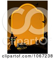 Clipart Black Witch Cat Frame Royalty Free Vector Illustration