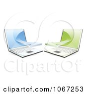 Poster, Art Print Of 3d Laptops Communicating On A Network