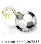 Poster, Art Print Of 3d Soccer Ball Bomb