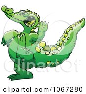 Poster, Art Print Of Crocodile Doing Karate