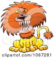 Poster, Art Print Of Lion Laughing Or Roaring