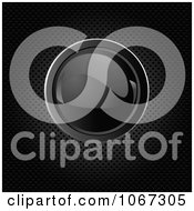 Clipart Abstract Black Bubble On A Grid Background Royalty Free Vector Illustration