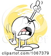 Poster, Art Print Of Angry Moodie Character Shouting