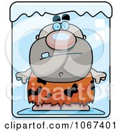 Clipart Caveman Frozen In Ice Royalty Free Vector Illustration by Cory Thoman