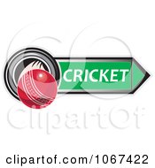 Clipart Flying Cricket Ball Royalty Free Vector Illustration