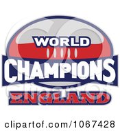 Poster, Art Print Of England Ruby World Champions Sign