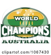 Poster, Art Print Of Australia Ruby World Champions Sign