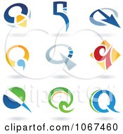 Clipart Letter Q Logo Icons Royalty Free Vector Illustration