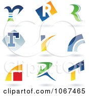 Clipart Letter R Logo Icons Royalty Free Vector Illustration