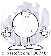 Clipart Bragging Shrugging Moodie Character Royalty Free Vector Illustration