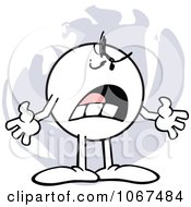 Clipart Angry Shrugging Moodie Character Royalty Free Vector Illustration